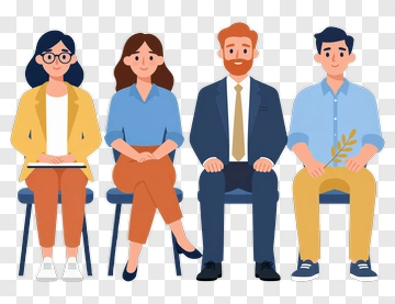 Business Team Sitting Together PNG