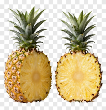 Fresh Pineapple Halves PNG