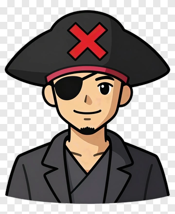 Cartoon Pirate Character PNG
