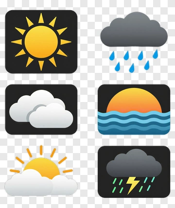 Weather Icons Set PNG