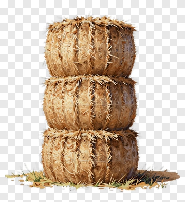 Stack Of Hay Bales PNG