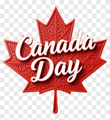 Canada Day Maple Leaf Design PNG