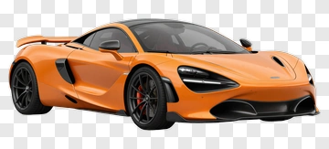 Orange Sports Car PNG