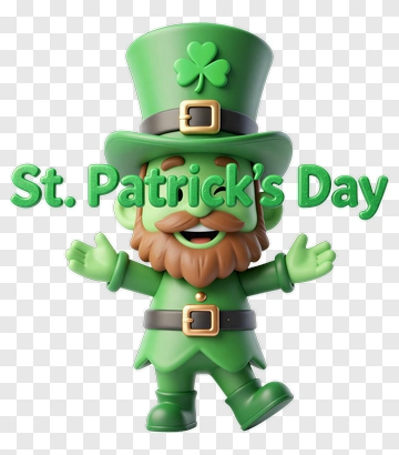 Cartoon Leprechaun For St. Patrick's Day PNG