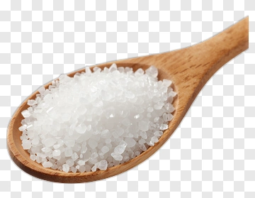 Wooden Spoon With Salt PNG