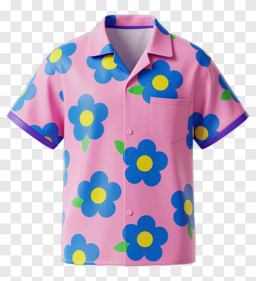 Colorful Floral Shirt PNG