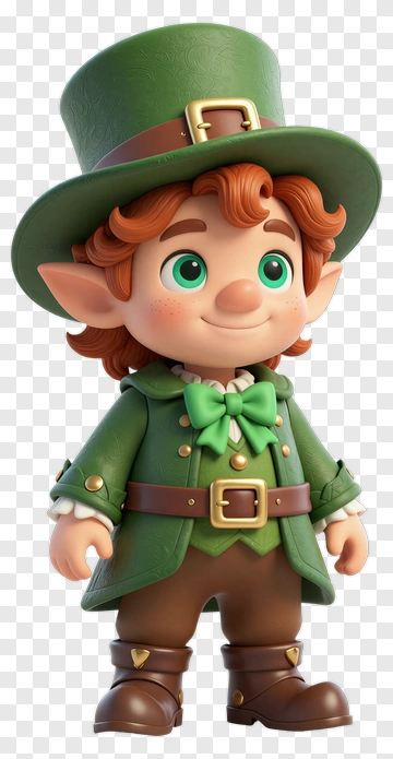 Cartoon Leprechaun Character PNG