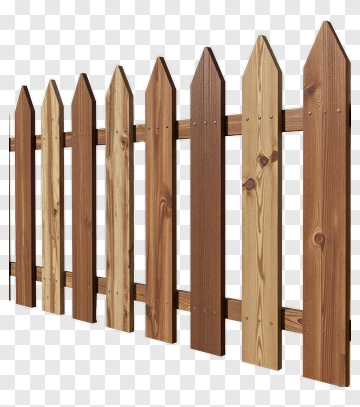 Wooden Fence Panel PNG