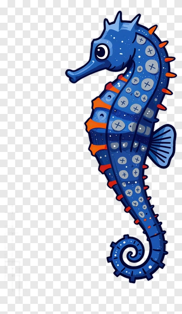 Cartoon Seahorse PNG