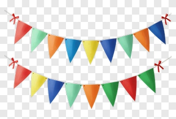 Colorful Party Banners PNG