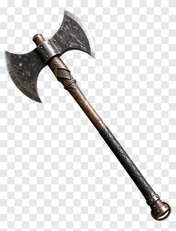 Double-Edged Battle Axe PNG