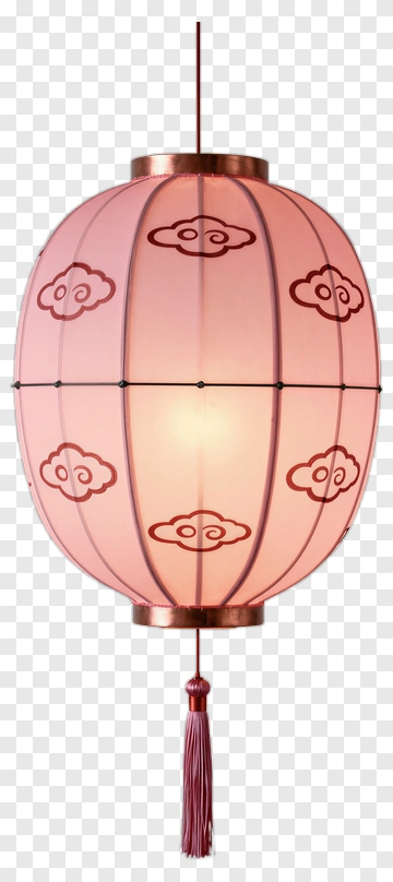 Chinese Lantern With Cloud Patterns PNG