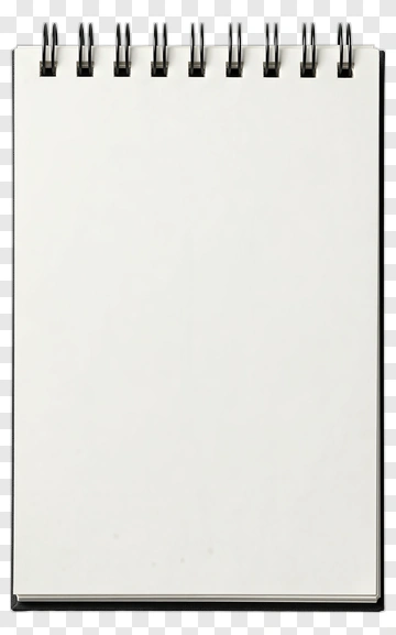 Blank Spiral Notebook PNG
