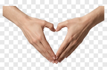 Hands Forming A Heart Shape PNG