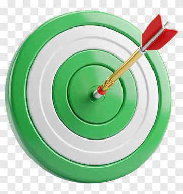 Green Target With Arrow PNG