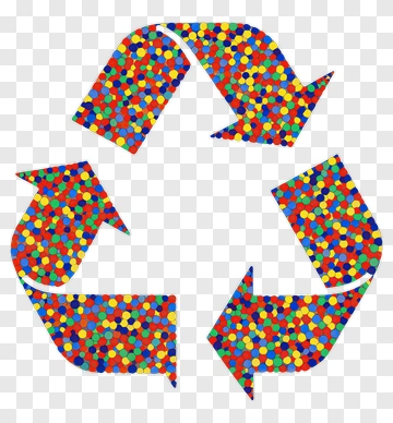 Colorful Recycling Symbol PNG