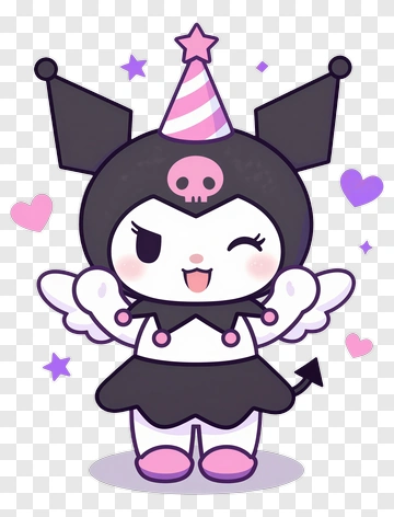 Kawaii Character In A Party Hat PNG