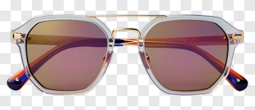 Stylish Sunglasses With Gradient Lenses PNG