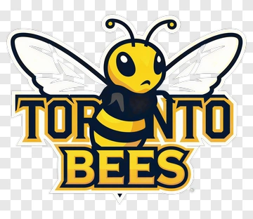 Toronto Bees Cartoon Logo PNG