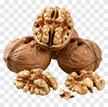 Walnuts In Shell And Shelled PNG