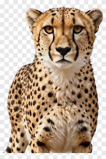Cheetah Portrait PNG