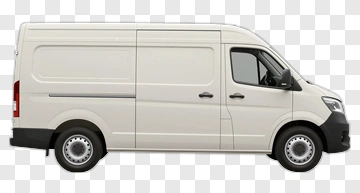 White Delivery Van PNG