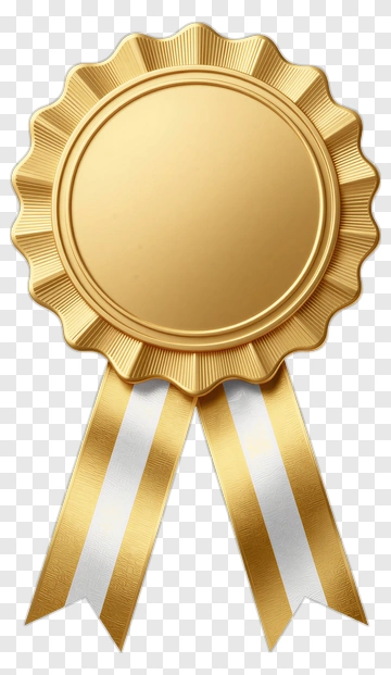 Gold Award Ribbon PNG