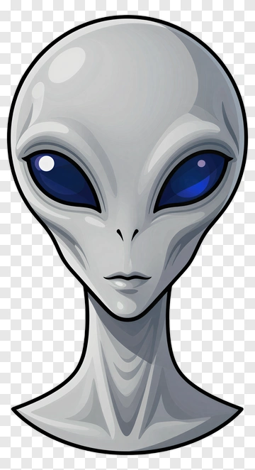 Cartoon Alien Face PNG