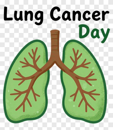 Lung Cancer Day Illustration PNG