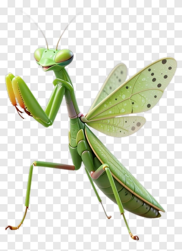Cartoon Praying Mantis PNG