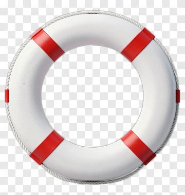 Lifebuoy With Red Stripes PNG