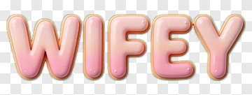 Wifey Text Design PNG