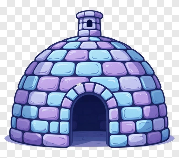 Cartoon Igloo PNG