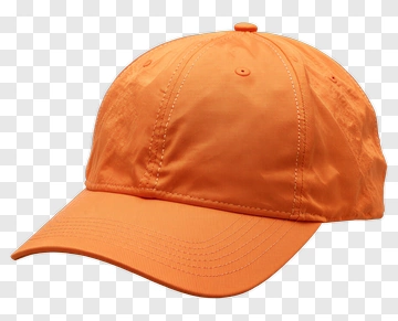 Orange Baseball Cap PNG