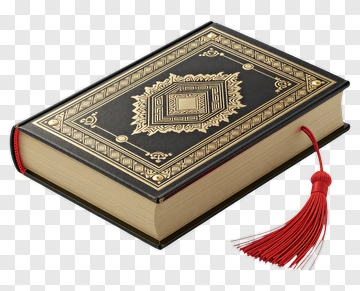Decorative Book With Red Tassel PNG