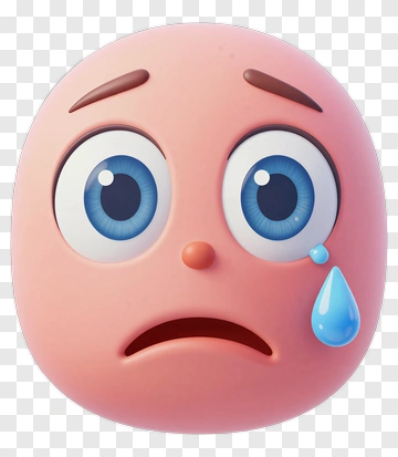 Sad Emoji With Tear PNG