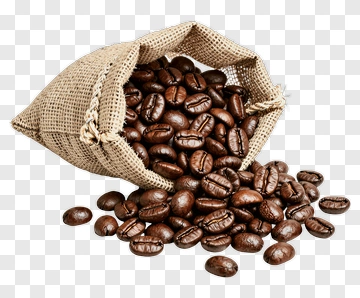 Coffee Beans In A Burlap Bag PNG