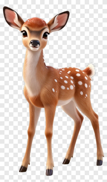Cartoon Fawn PNG