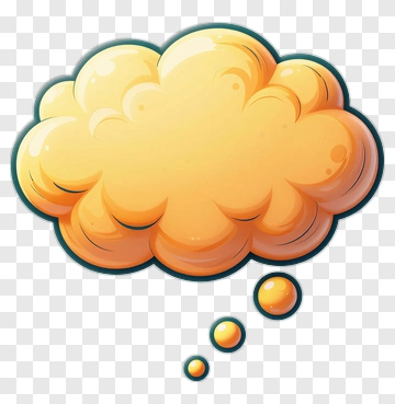 Cartoon Thought Bubble PNG