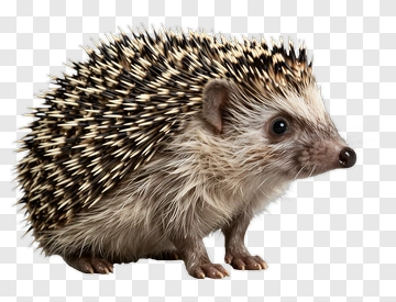 Hedgehog With Spiky Fur PNG