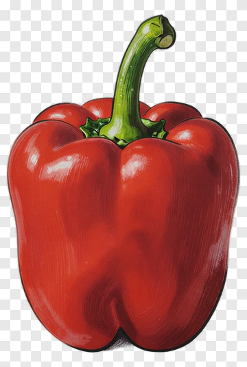 Red Bell Pepper PNG
