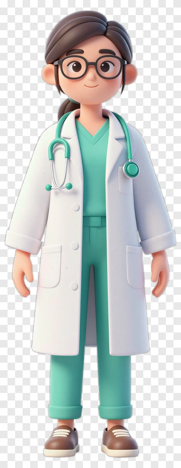 3D Doctor In A Lab Coat PNG