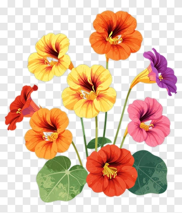 Colorful Flower Bouquet PNG