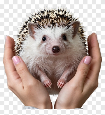 Hedgehog Held In Hands PNG