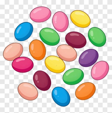 Colorful Candy Eggs PNG