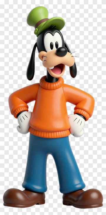Cartoon Dog Standing With Hands On Hips PNG