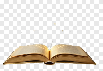 Open Book With Glowing Pages PNG