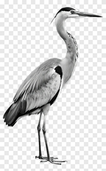Gray Heron PNG
