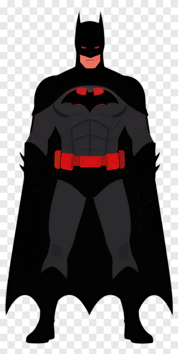 Cartoon Batman Character PNG
