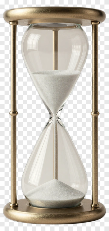 Glass Hourglass With Sand PNG